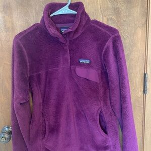 Patagonia Deep Purple Half-Snap Pullover Fleece